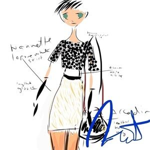 Sinta Margot handmade digital art that will be printed on an A4 paper